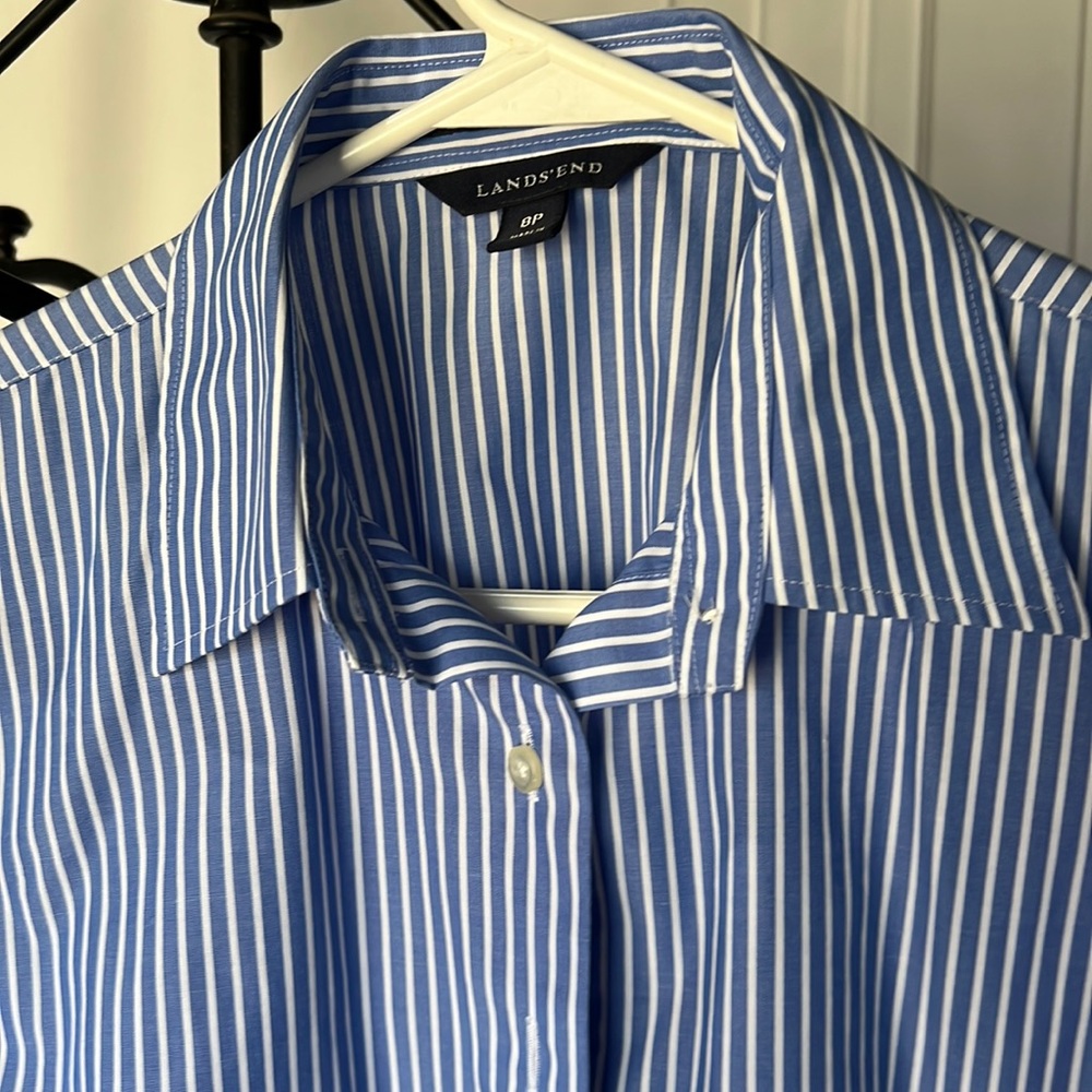 Lands End petite 3/4 sleeve blouse